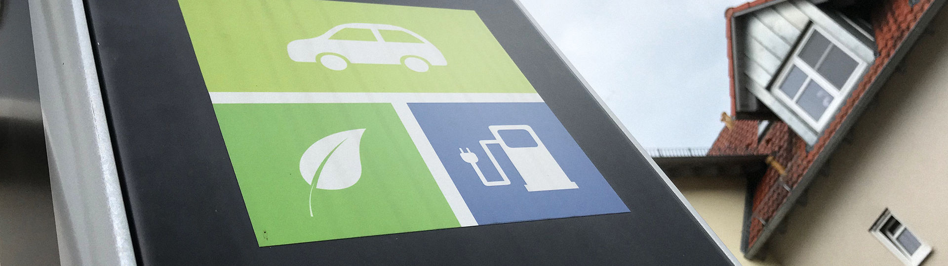 Bedienbildschirm einer Stromtankstelle