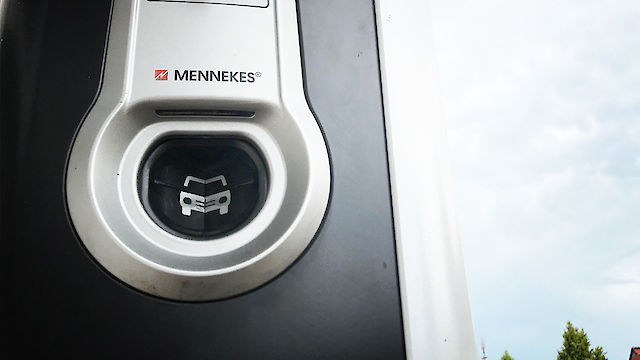 Steckdose einer Stromtankstelle