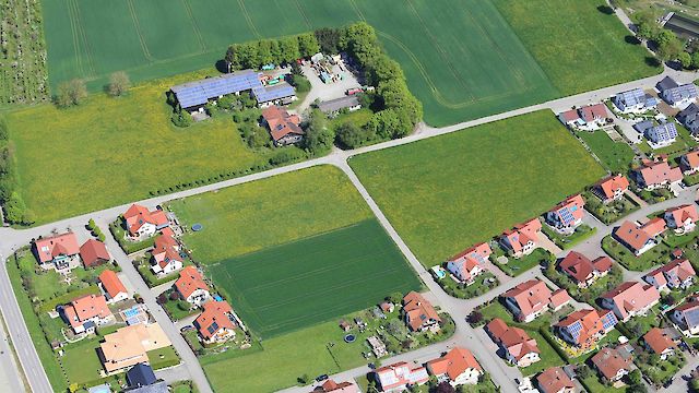 Luftbild des Baugebiet 